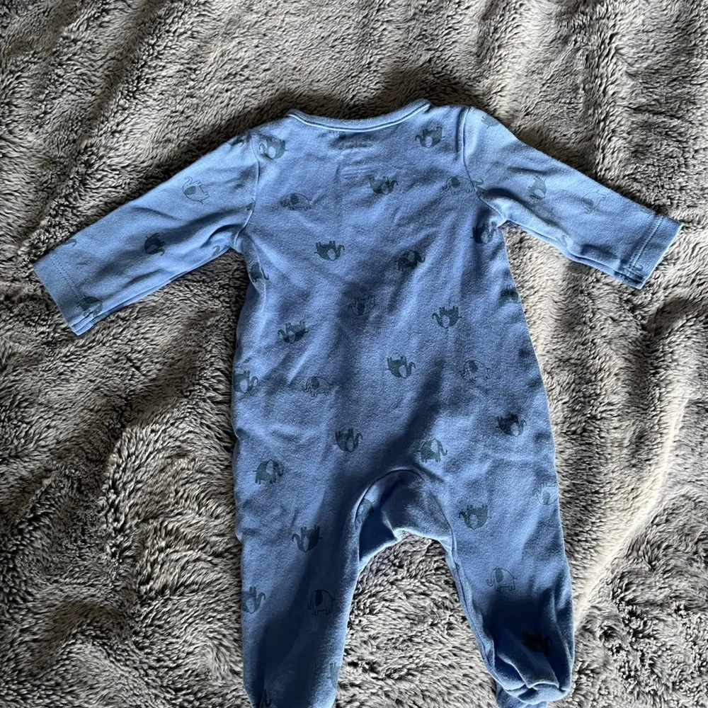Carter's Blue and Yellow 'Little Brother' Footie - Picture 7 of 7